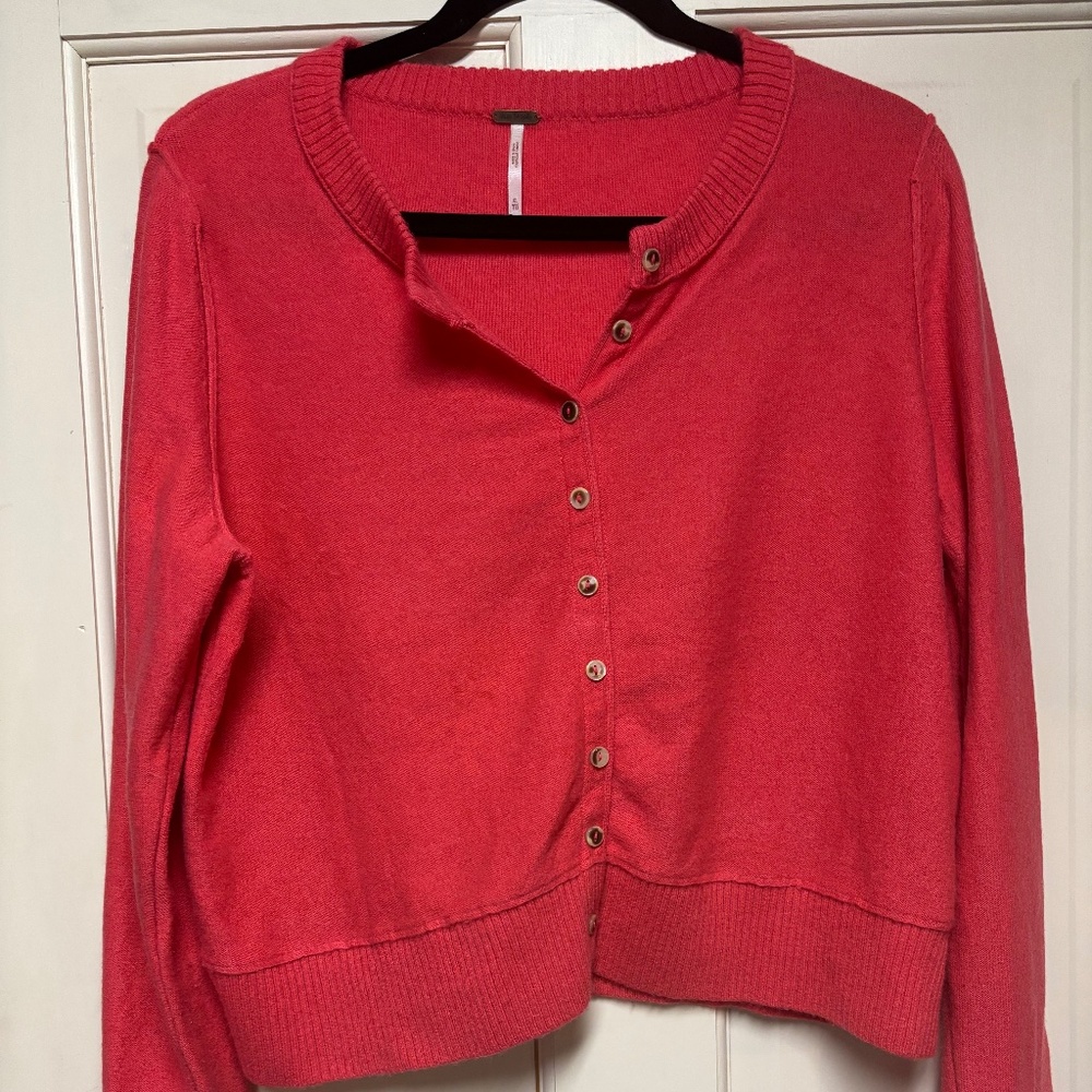 Free People Nocturnal Solid Cashmere Cardi